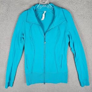 Lululemon Athletic Nice Asana Track Jacket Womens 8 Stretch Performance Full Zip